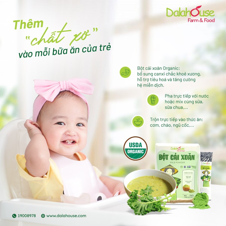 tác dụng bột cải xoăn kale